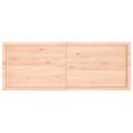 vidaXL Nástenná polica 160x60x(2-4) cm neošetrený dubový masív