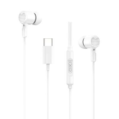 XO drôtové slúchadlá EP81 USB-C biela