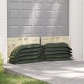 vidaXL Vrecia s pieskom 10 ks Tmavozelená 120 x 27 cm HDPE