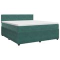 vidaXL Posteľ boxspring s matracom Tmavozelená 140 x 200 cm Zamat