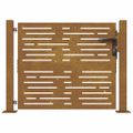 vidaXL Záhradná brána 100x100 cm, corten oceľ, štvorcový dizajn