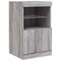 vidaXL Komoda s LED svetlami sivá sonoma 41x37x67 cm