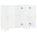 vidaXL Komoda biela 90x34x80 cm kompozitné drevo