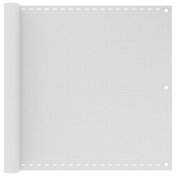 vidaXL Balkónová markíza biela 90x500 cm HDPE