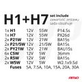 Sada žiaroviek 30ks (H1 + H7) AMIO-03960