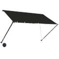 vidaXL Zaťahovacia markíza s LED 250x150 cm antracitová