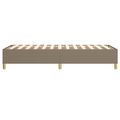 vidaXL Posteľný rám s boxspringom Taupe 90x190 cm Látka