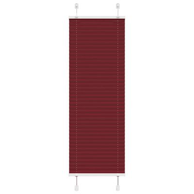 vidaXL Plisovaná roleta bordová červená 45x150 cm šírka látky 44,4 cm polyester