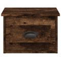 vidaXL Nástenné nočné stolíky 2 ks dymový dub 41,5x36x28cm