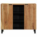 vidaXL Servírovacia skriňa Hnedá 90 x 33 x 75 cm Masívne mango drevo