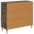 vidaXL Servírovacia skriňa Dymový dub 89 x 34,5 x 80 cm