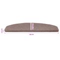 vidaXL Samolepiace schodové rohože 15 ks 80 x 24,5 x 3,5 cm Béžová