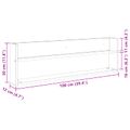 vidaXL Regál na časopisy Dymová dub 100 x 12 x 30 cm Kompozitné drevo