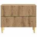 vidaXL Nočný stolík Dub artisan 62 x 34,5 x 48 cm Kompozitné drevo