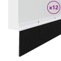 vidaXL Kefkové tesnenia na dvere s montážou na skrutky 12 ks 100 cm