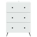 vidaXL Zásuvkový kabinet Biela 66 x 34,5 x 90 cm Kompozitné drevo