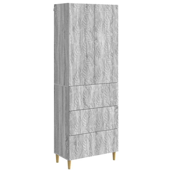 vidaXL Sada skríň 2 pcs Sivý Sonoma 66 x 34,5 x 90 cm Kompozitné drevo