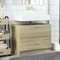 vidaXL Skrinka pod umývadlo dub sonoma 78x37x59 cm kompozitné drevo