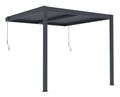 Bioklimatická pergola G21 Trenton 3x3 m, antracitová hliníková