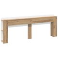 vidaXL Čelo postele skrinka Dub artisan 180 cm Kompozitné drevo