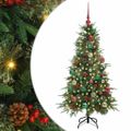vidaXL Umelý Sklápací Vianočný Stromček Zelená 150 cm PE a PVC
