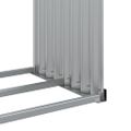 vidaXL Držiak na polená hnedý 120x45x100 cm pozinkovaná oceľ