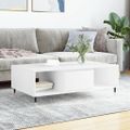 vidaXL Konferenčný stolík biely 104x60x35 cm kompozitné drevo