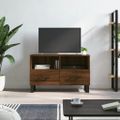 vidaXL TV skrinka hnedý dub 80x36x50 cm spracované drevo