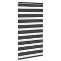 vidaXL Zebra roleta čierna 80x100 cm šírka látky 75,9 cm polyester