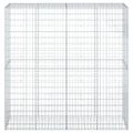 vidaXL Gabiónový kôš s krytom 200x50x200 cm pozinkované železo