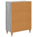 vidaXL Zásuvkový kabinet Sivá sonoma 66 x 34,5 x 90 cm