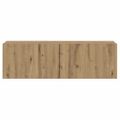vidaXL Nástenná TV skrinka dub artisan 100x30x30 cm kompozitné drevo
