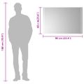 vidaXL LED kúpeľňové zrkadlo 90x60 cm