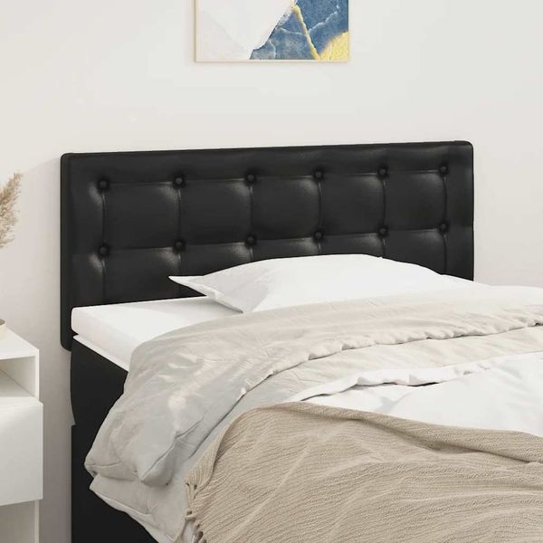 vidaXL Čelo postele čierne 80x5x78/88 cm umelá koža
