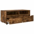 vidaXL TV skrinka 100 x 48 x 43 cm Dymová dub Kompozitné drevo