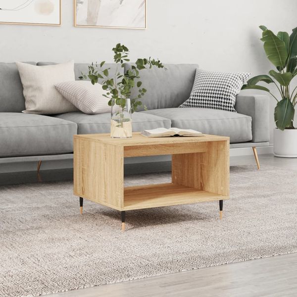vidaXL Konferenčný stolík dub sonoma 60x50x40 cm kompozitné drevo