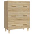 vidaXL Komoda dub sonoma 70x34x90 cm spracované drevo