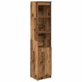 vidaXL Highboard Old Wood 37,5x35x180 cm Engineered Wood