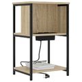 vidaXL Nočný stolík Sonoma dub 38 x 31 x 61 cm Kompozitné drevo