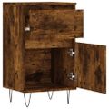 vidaXL Komody 2 ks dymový dub 40x35x70 cm kompozitné drevo