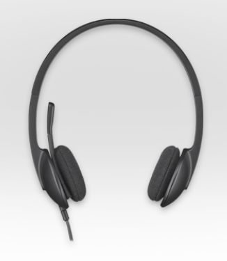 Logitech H340/Stereo/USB/Drôt/Čierna