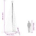 vidaXL LED vianočný stromček 789 LED studená biela 476 cm