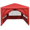 vidaXL Párty stan 600 x 300 x 255 cm Červená PE a oceľ