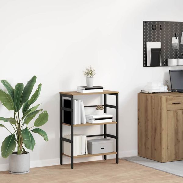 vidaXL Regál na knihy Remeselný dub 60 x 29,5 x 81 cm Kompozitné drevo