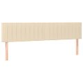 vidaXL Posteľný rám boxspring s matracom krémový 180x200 cm látka