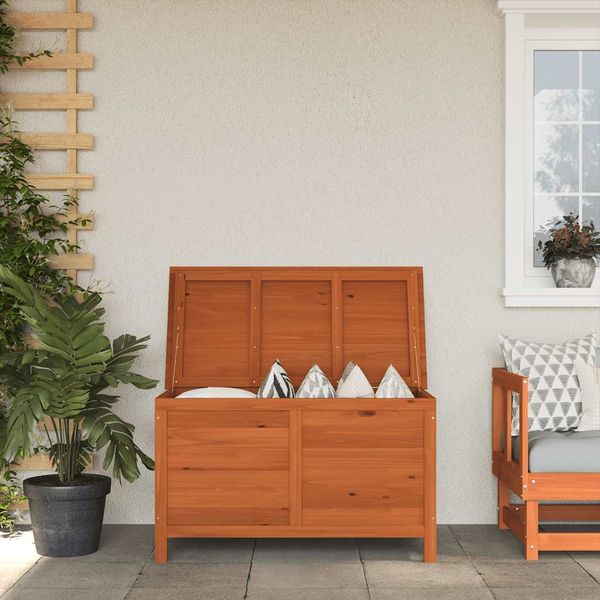 vidaXL Záhradný úložný box 99x49,5x58,5 cm, jedľový masív