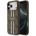 Obal Guess 4G Printed Stripes MagSafe pre iPhone 17 Pro Max hnedý