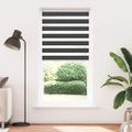 vidaXL Zebra roleta čierna 105x200 cm šírka látky 100,9cm polyester