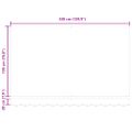 vidaXL Sklopná markíza Vínovo červená 350 x 200 cm látka