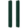 vidaXL Čelo postele so záhybmi tmavosivé 83x16x118/128 cm zamat